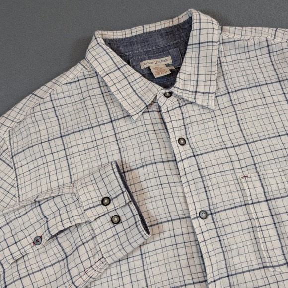 Carbon 2 Cobalt Other - Carbon‎ 2 Cobalt Mens Button Down Long Sleeve Shirt Plaid Size Large